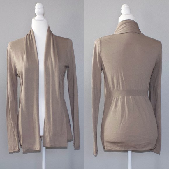 Express Sweaters - NWOT Classic Cardigan Sweater Tan Beige